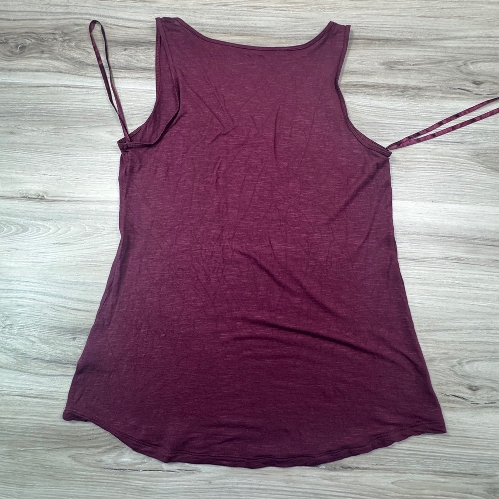 Apt 9 Womens Plum Purple Studded Embellished Rayon Tank Top Size M Scoop Neck - Picture 7 of 8